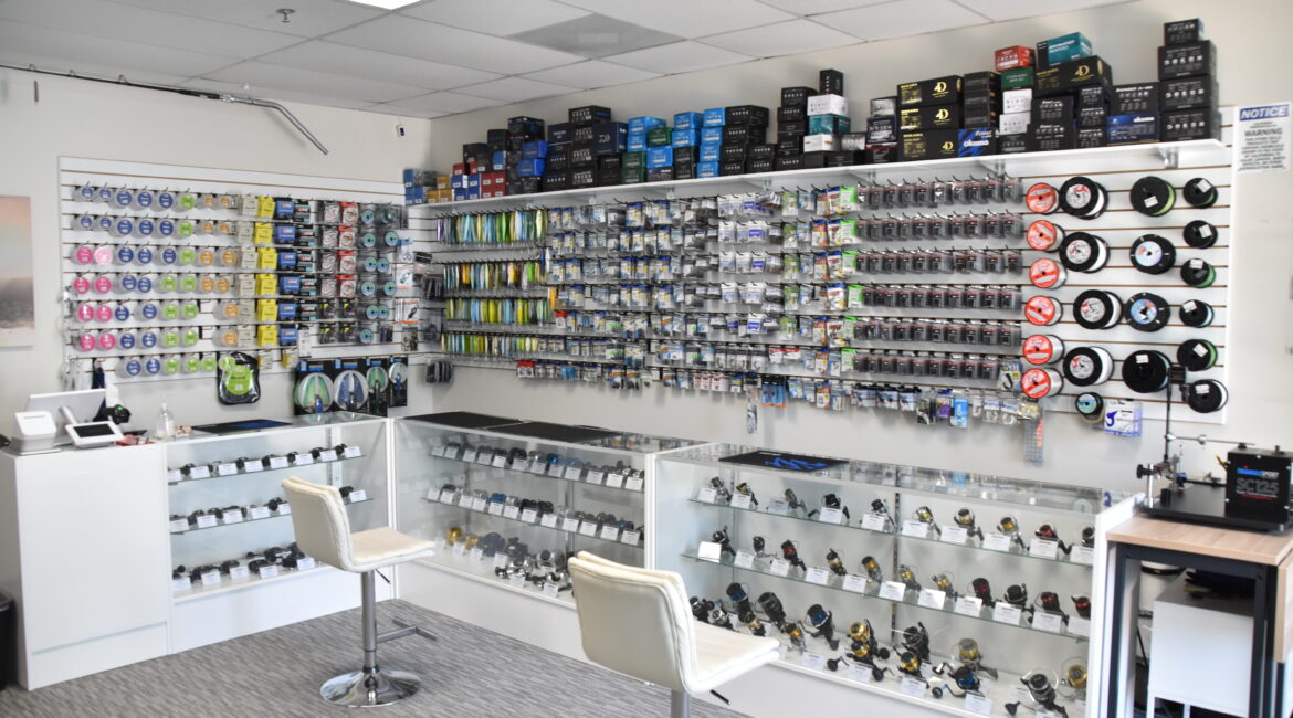 Poway Fishing shop with full set of fishing gear, rods, and reels service.